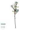 GloboStar® Artificial Garden BLUE MAGNOLIA BRANCH 21418 Τεχνητό Διακοσμητικό Κλαδί Μπλε Μαγνόλια Y72cm