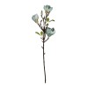 GloboStar® Artificial Garden BLUE MAGNOLIA BRANCH 21418 Τεχνητό Διακοσμητικό Κλαδί Μπλε Μαγνόλια Y72cm