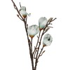 GloboStar® Artificial Garden LIGHT BLUE MAGNOLIA BRANCH 21420 Τεχνητό Διακοσμητικό Κλαδί Μπλε Μαγνόλια Y105cm