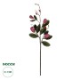 GloboStar® Artificial Garden DARK PING MAGNOLIA BRANCH 21421 Τεχνητό Διακοσμητικό Κλαδί Ροζ Μανόλια Y120cm