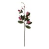 GloboStar® Artificial Garden DARK PING MAGNOLIA BRANCH 21421 Τεχνητό Διακοσμητικό Κλαδί Ροζ Μαγνόλια Y120cm