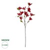 GloboStar® Artificial Garden RED MAGNOLIA BRANCH 21422 Τεχνητό Διακοσμητικό Κλαδί Κόκκινη Μαγνόλια Y86cm
