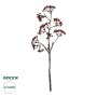 GloboStar® Artificial Garden RED HOLLY BERRIES FRUIT BRANCH 21427 Τεχνητό Διακοσμητικό Κλαδί Κόκκινο Γκί Y86cm