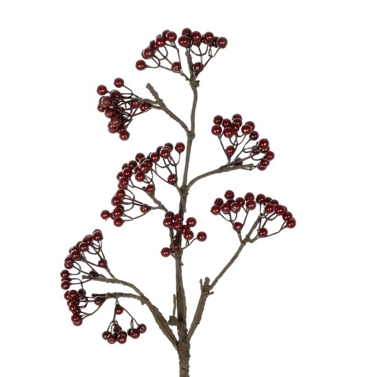 GloboStar® Artificial Garden RED HOLLY BERRIES FRUIT BRANCH 21427 Τεχνητό Διακοσμητικό Κλαδί Κόκκινο Γκί Y86cm GloboStar® Artificial Garden RED HOLLY BERRIES FRUIT BRANCH 21427 Τεχνητό Διακοσμητικό Κλαδί Κόκκινο Γκί Y86cm