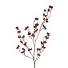 GloboStar® Artificial Garden RED HOLLY BERRIES FRUIT BRANCH 21428 Τεχνητό Διακοσμητικό Κλαδί Κόκκινο Γκί Y102cm