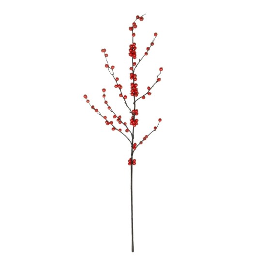 GloboStar® Artificial Garden RED HOLLY BERRIES FRUIT BRANCH 21429 Τεχνητό Διακοσμητικό Κλαδί Κόκκινο Γκί Y108cm GloboStar® Artificial Garden RED HOLLY BERRIES FRUIT BRANCH 21429 Τεχνητό Διακοσμητικό Κλαδί Κόκκινο Γκί Y108cm
