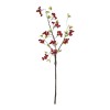 GloboStar® Artificial Garden RED HOLLY BERRIES FRUIT BRANCH 21430 Τεχνητό Διακοσμητικό Κλαδί Κόκκινο Γκί Y90cm