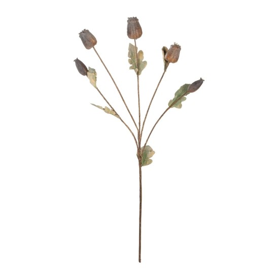 GloboStar® Artificial Garden POPPY FRUIT BRANCH 21432 Τεχνητό Διακοσμητικό Κλαδί Παπαρούνα Y62cm GloboStar® Artificial Garden POPPY FRUIT BRANCH 21432 Τεχνητό Διακοσμητικό Κλαδί Παπαρούνα Y62cm