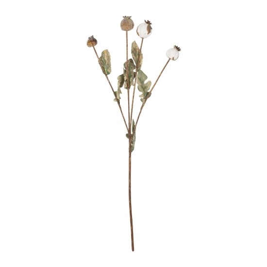GloboStar® Artificial Garden POPPY FRUIT BRANCH 21433 Τεχνητό Διακοσμητικό Κλαδί Παπαρούνα Y60cm GloboStar® Artificial Garden POPPY FRUIT BRANCH 21433 Τεχνητό Διακοσμητικό Κλαδί Παπαρούνα Y60cm