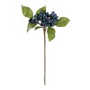 GloboStar® Artificial Garden BLUBERRIES FRUIT BRANCH 21434 Τεχνητό Διακοσμητικό Κλαδί Μπλε Μύρτιλο  Y30cm