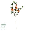 GloboStar® Artificial Garden ORANGE FRUIT BRANCH 21435 Τεχνητό Διακοσμητικό Κλαδί Πορτακαλιά Y83cm