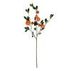 GloboStar® Artificial Garden ORANGE FRUIT BRANCH 21435 Τεχνητό Διακοσμητικό Κλαδί Πορτακαλιά Y83cm