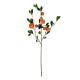 GloboStar® Artificial Garden ORANGE FRUIT BRANCH 21435 Τεχνητό Διακοσμητικό Κλαδί Πορτακαλιά Y83cm