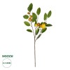 GloboStar® Artificial Garden YELLOW LEMON FRUIT BRANCH 21437 Τεχνητό Διακοσμητικό Κίτρινο Κλαδί Πορτακαλιά Y80cm