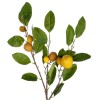 GloboStar® Artificial Garden YELLOW LEMON FRUIT BRANCH 21437 Τεχνητό Διακοσμητικό Κίτρινο Κλαδί Πορτακαλιά Y80cm