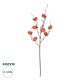 GloboStar® Artificial Garden ORANGE PERSIMMON FRUIT BRANCH 21438 Τεχνητό Διακοσμητικό Πορτοκαλί Κλαδί Λωτός Y83cm