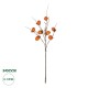 GloboStar® Artificial Garden PERSIMMON FRUIT 21439 Τεχνητό Διακοσμητικό Κλαδί Πορτοκαλί & Καφέ Λωτός Μ35 x Π7 x Υ90cm