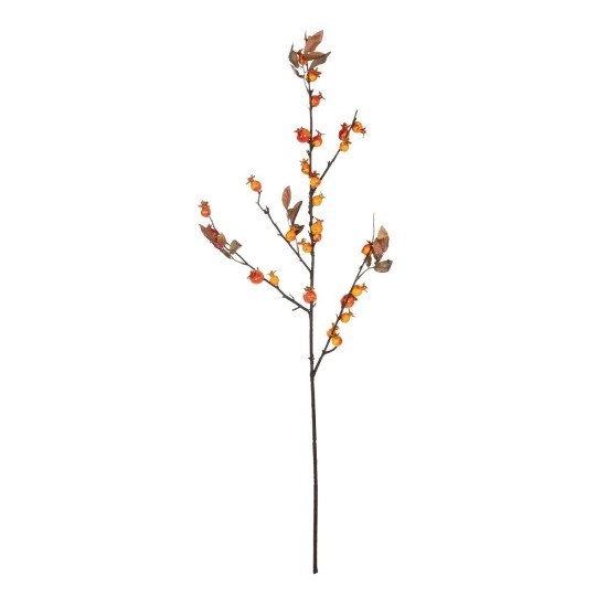 GloboStar® Artificial Garden ORANGE BERRIES FRUIT BRANCH 21444 Τεχνητό Διακοσμητικό Κλαδί Πορτοκαλί Γκί Y94cm GloboStar® Artificial Garden ORANGE BERRIES FRUIT BRANCH 21444 Τεχνητό Διακοσμητικό Κλαδί Πορτοκαλί Γκί Y94cm