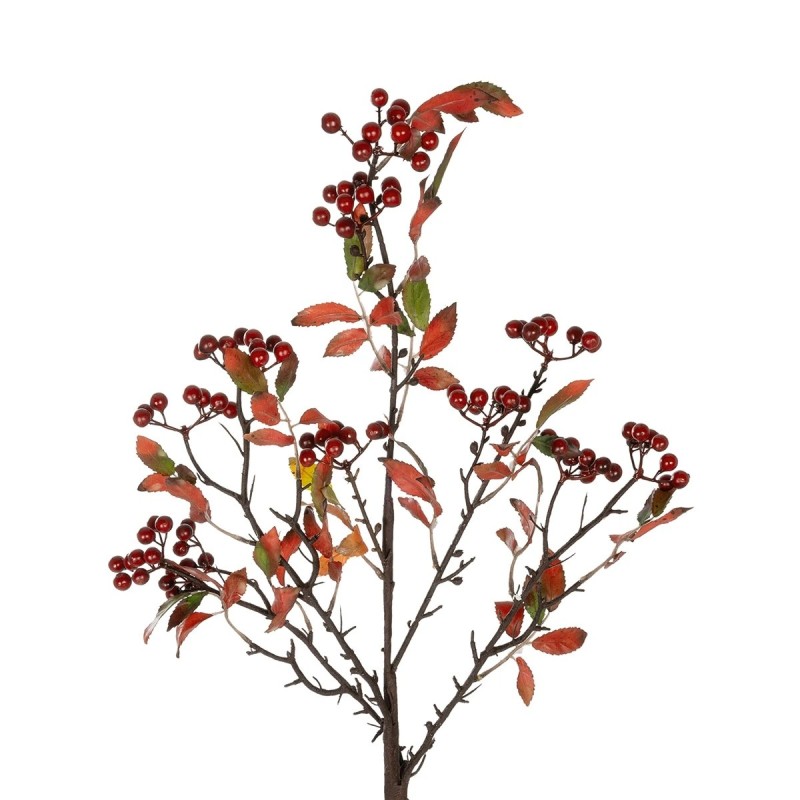 GloboStar® Artificial Garden BROWN BERRIES FRUIT BRANCH 21444 Τεχνητό Διακοσμητικό Κλαδί Κάφε Γκί Y94cm