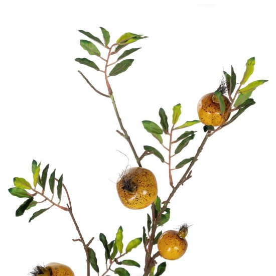 GloboStar® Artificial Garden YELLOW POMEGRANATE FRUIT BRANCH 21445 Τεχνητό Διακοσμητικό Κίτρινη Κλαδί Ροδιά Y85cm GloboStar® Artificial Garden YELLOW POMEGRANATE FRUIT BRANCH 21445 Τεχνητό Διακοσμητικό Κίτρινη Κλαδί Ροδιά Y85cm