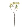 GloboStar® Artificial Garden WHITE BERRIES FRUIT BRANCH 21446 Τεχνητό Διακοσμητικό Κλαδί Λευκό Γκί Y71cm