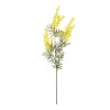 GloboStar® Artificial Garden YELLOW MIMOSA FRUIT BRANCH 21451 Τεχνητό Διακοσμητικό Κλαδί Κίτρινη Μιμόζα Y76cm