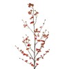 GloboStar® Artificial Garden RED CHERRY BLOSSOM BRANCH 21455 Τεχνητό Διακοσμητικό Κλαδί Κόκκινης Κερασίας Y110cm