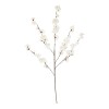 GloboStar® Artificial Garden WHITE GUAXIA FLOWER BRANCH 21456 Τεχνητό Διακοσμητικό Κλαδί Λευκή Γκουάβα Y100cm