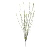 GloboStar® Artificial Garden GREEN WILLOW FLOWER BRANCH 21458 Τεχνητό Διακοσμητικό Κλαδί Λευκή Ιτιά Y86cm