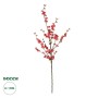 GloboStar® Artificial Garden CHINESE RED PLUM BLOSSOM BRANCH 21459 Τεχνητό Διακοσμητικό Κλαδί Κόκκινης Κερασίας Y113cm
