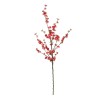 GloboStar® Artificial Garden CHINESE RED PLUM BLOSSOM BRANCH 21459 Τεχνητό Διακοσμητικό Κλαδί Κόκκινης Κερασίας Y113cm