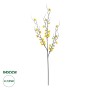 GloboStar® Artificial Garden YELLOW JUNGLE GERANIUM BLOSSOM BRANCH 21460 Τεχνητό Διακοσμητικό Κλαδί Κίτρινο Γεράνι Y95cm