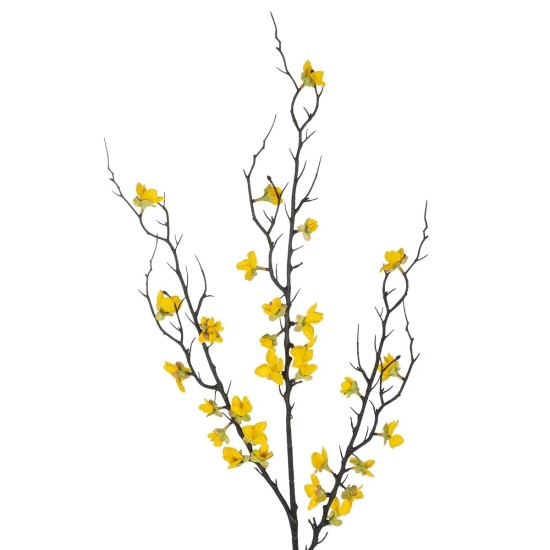 GloboStar® Artificial Garden YELLOW JUNGLE GERANIUM BLOSSOM BRANCH 21460 Τεχνητό Διακοσμητικό Κλαδί Κίτρινο Γεράνι Y95cm GloboStar® Artificial Garden YELLOW JUNGLE GERANIUM BLOSSOM BRANCH 21460 Τεχνητό Διακοσμητικό Κλαδί Κίτρινο Γεράνι Y95cm