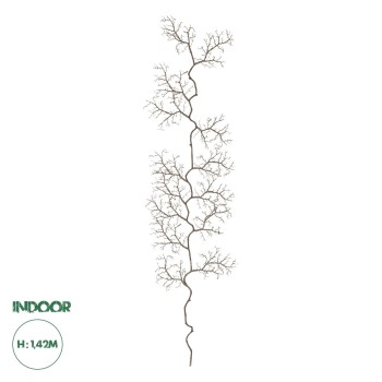 GloboStar® Artificial Garden SMALL CORAL 21463 Τεχνητό Διακοσμητικό Κλαδί Καφέ Μ40 x Π7 x Υ142cm