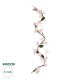GloboStar® Artificial Garden MANGOLIA FLOWER VINE 21469 Τεχνητό Διακοσμητικό Κλαδί Μανόλιας  Y180cm