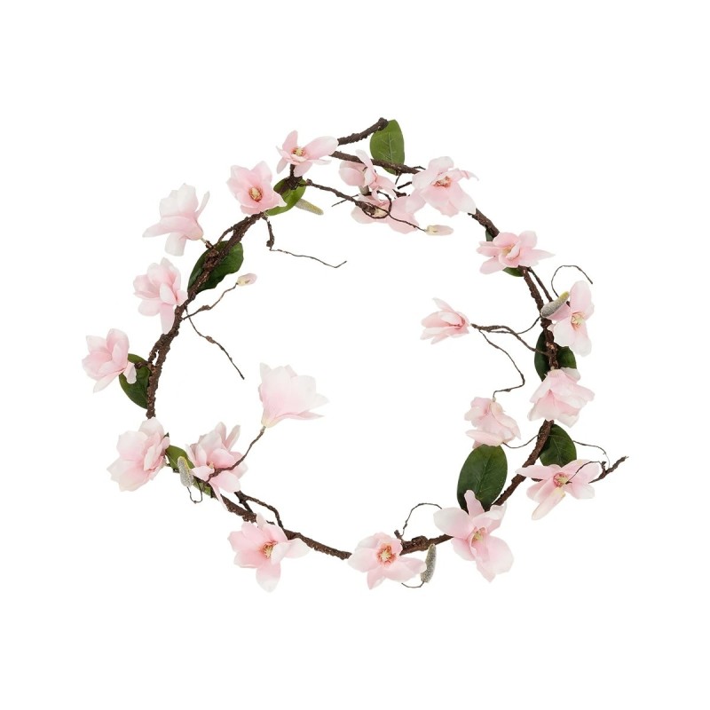 GloboStar® Artificial Garden MANGOLIA FLOWER VINE 21469 Τεχνητό Διακοσμητικό Κλαδί Μανόλιας  Y180cm