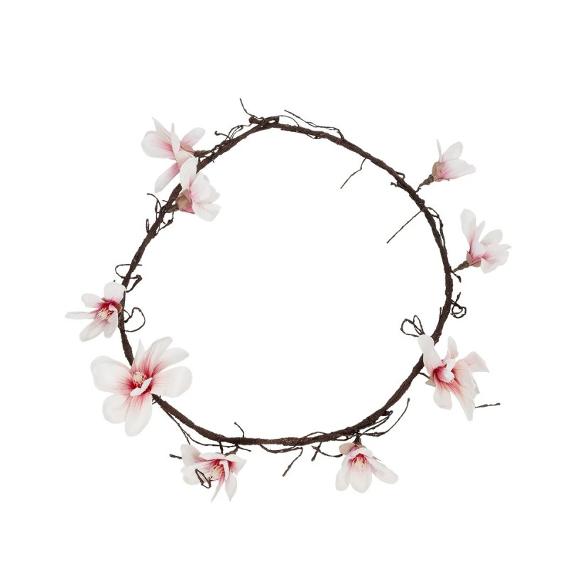 GloboStar® Artificial Garden MANGOLIA FLOWER VINE 21470 Τεχνητό Διακοσμητικό Κλαδί Μανόλιας  Y185cm