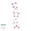 GloboStar® Artificial Garden MAGNOLIA FLOWER VINE 21471 Τεχνητό Διακοσμητικό Φυτό Λευκή & Ροζ Μανόλια Μ20 x Π20 x Υ300cm