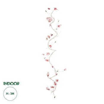 GloboStar® Artificial Garden MANGOLIA FLOWER VINE 21473 Τεχνητό Διακοσμητικό Κλαδί Μανόλιας  Y300cm