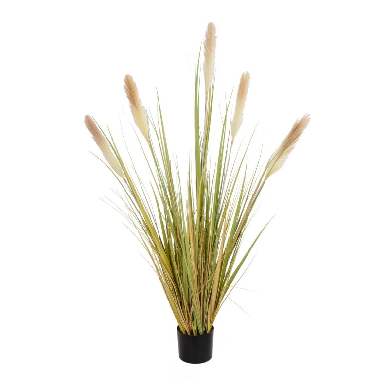 GloboStar® Artificial Garden PAMPAS GRASS 21478 Τεχνητό Διακοσμητικό Φυτό Μπεζ & Πράσινο Πάμπας Μ90 x Π40 x Υ150cm