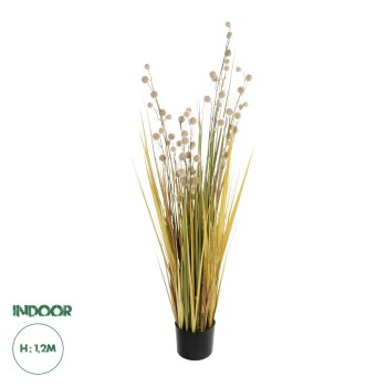 GloboStar® Artificial Garden CRASPEDIA GRASS 21479 Τεχνητό Διακοσμητικό Φυτό Κρασπέδια  Υ120cm