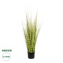 GloboStar® Artificial Garden ZEBRA GRASS 21481 Τεχνητό Διακοσμητικό Φυτό Ζέμπρα Μ30 x Π20 x Υ90cm