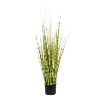 GloboStar® Artificial Garden ZEBRA GRASS 21481 Τεχνητό Διακοσμητικό Φυτό Ζέμπρα Μ30 x Π20 x Υ90cm