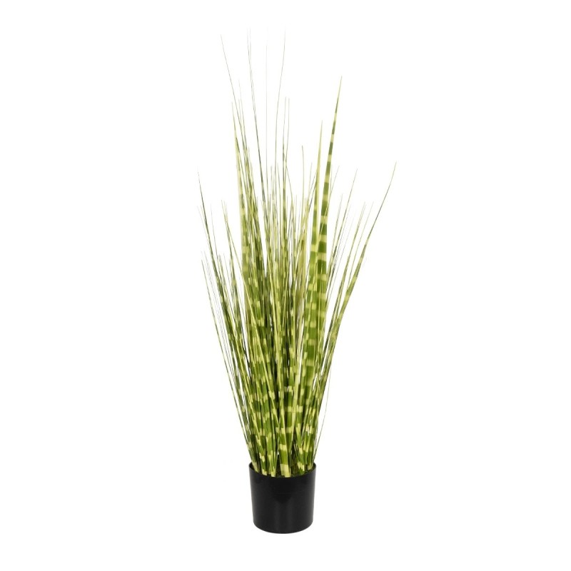 GloboStar® Artificial Garden ZEBRA GRASS 21481 Τεχνητό Διακοσμητικό Φυτό Ζέμπρα Μ30 x Π20 x Υ90cm