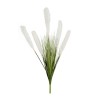 GloboStar® Artificial Garden WHITE PAMPAS GRASS BRANCH 21485 Τεχνητό Διακοσμητικό Κλαδί Λευκό Πάμπας Y88cm