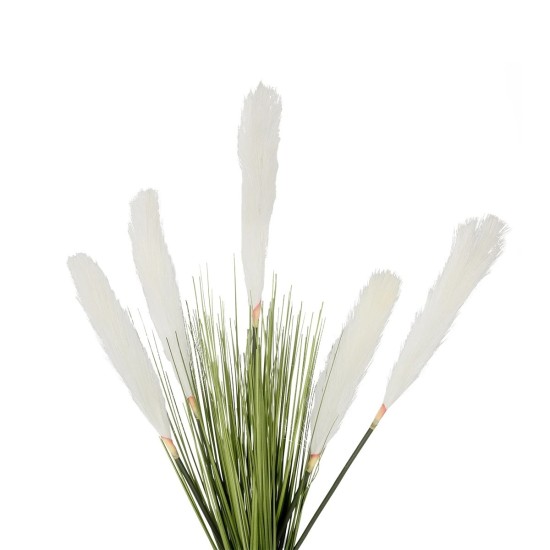 GloboStar® Artificial Garden WHITE PAMPAS GRASS BRANCH 21485 Τεχνητό Διακοσμητικό Κλαδί Λευκό Πάμπας Y88cm GloboStar® Artificial Garden WHITE PAMPAS GRASS BRANCH 21485 Τεχνητό Διακοσμητικό Κλαδί Λευκό Πάμπας Y88cm