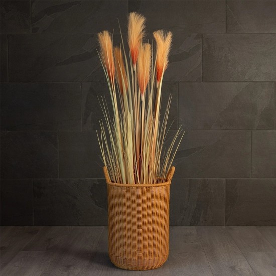 GloboStar® Artificial Garden TORINO 21493 Διακοσμητικό Πλεκτό Καλάθι - Κασπώ Γλάστρα - Flower Pot Μπεζ Φ31cm x Υ47cm GloboStar® Artificial Garden TORINO 21493 Διακοσμητικό Πλεκτό Καλάθι - Κασπώ Γλάστρα - Flower Pot Μπεζ Φ31cm x Υ47cm