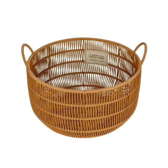 GloboStar® Artificial Garden COCOA 21495 Διακοσμητικό Πλεκτό Καλάθι - Κασπώ Γλάστρα - Flower Pot Μπεζ Φ30cm x Υ40cm GloboStar® Artificial Garden COCOA 21495 Διακοσμητικό Πλεκτό Καλάθι - Κασπώ Γλάστρα - Flower Pot Μπεζ Φ30cm x Υ40cm