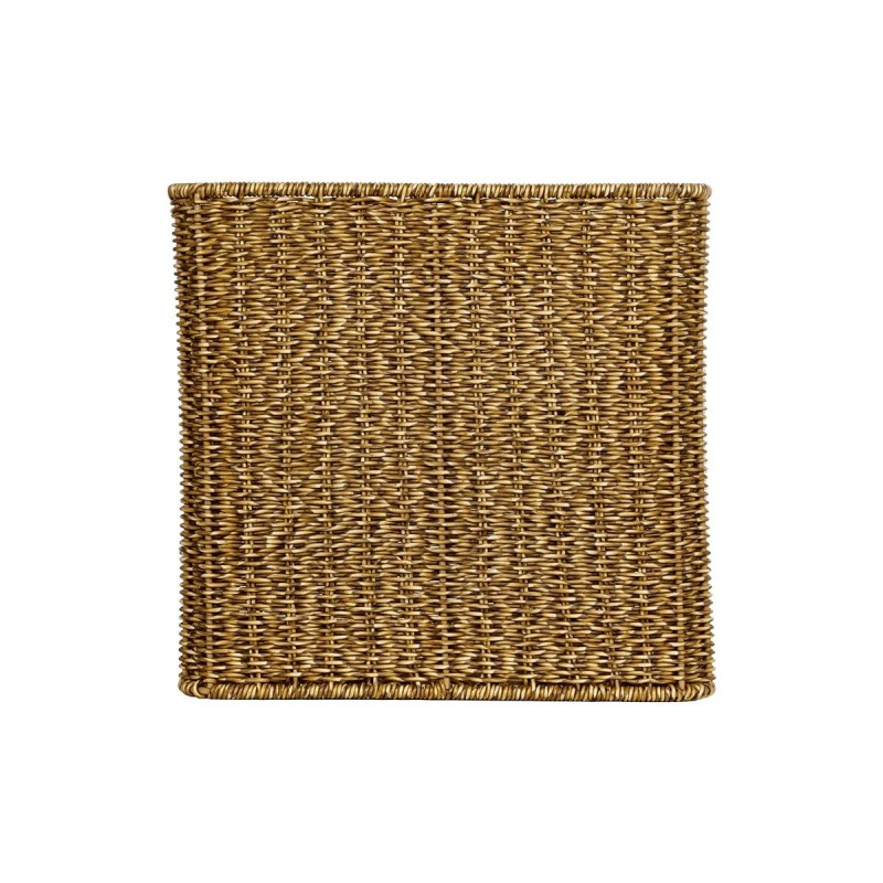 GloboStar® Artificial Garden SIENA 21497 Διακοσμητικό Πλεκτό Καλάθι - Κασπώ Γλάστρα - Flower Pot Μπεζ Μ32 x Π28 x Υ30cm