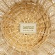 GloboStar® Artificial Garden ARIZONA 21504 Διακοσμητικό Πλεκτό Καλάθι - Κασπώ Γλάστρα - Flower Pot Μπεζ Φ42 x Υ42cm
